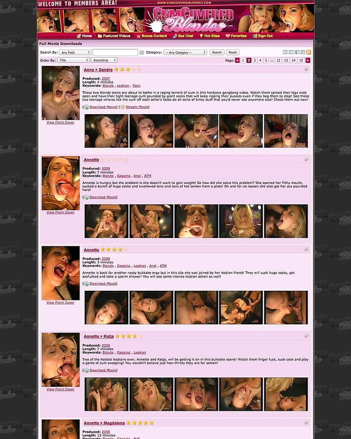 Cum Covered Blondes screencap