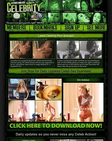 Homemade Celebrity Porn Screencap